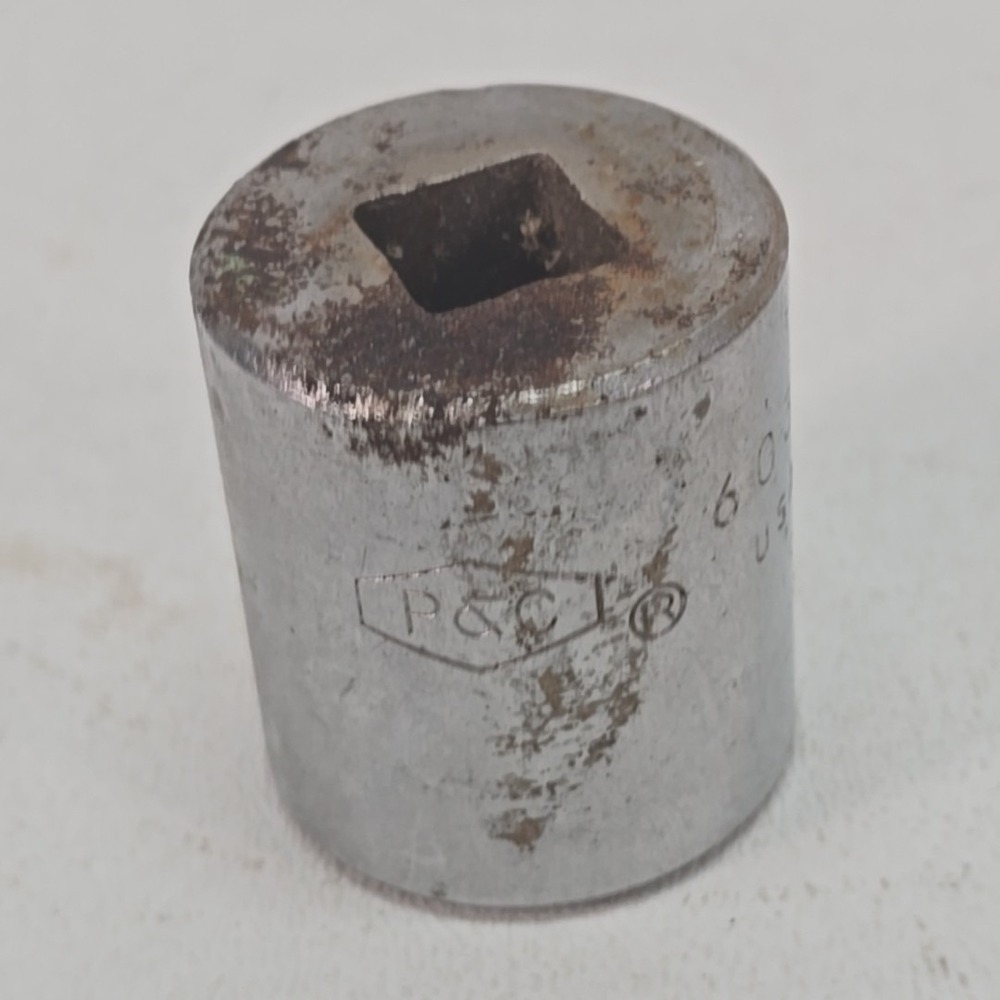 Vtg P&C‎ 1-1/16 Socket 1/2" DRIVE 12pt #6034 USA